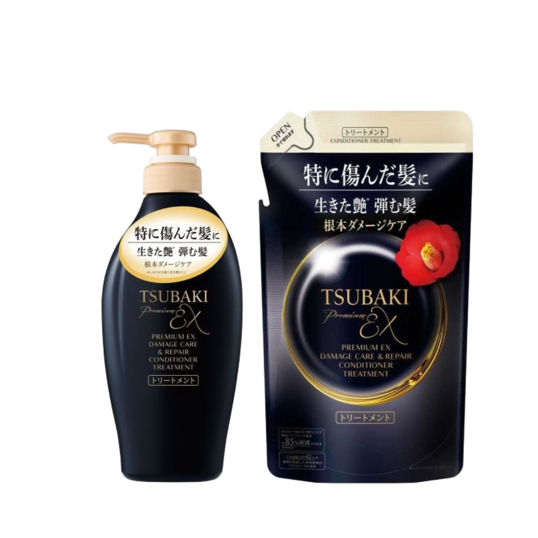 TSUBAKI 思波綺 Premium EX 受潤髮護髮＆修復護髮乳 (450ml / 補充裝 300ml)