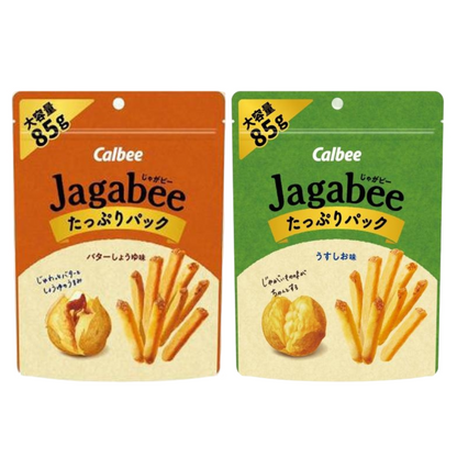 Calbee Jagabee 大包裝 ( 淡鹽味 / 奶油醬油味 ) 大容量85g