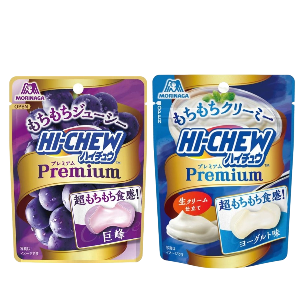 Morinaga 森永 Hi-Chew 嗨啾軟糖 Premium (優格 32g / 巨峰葡萄 35g)