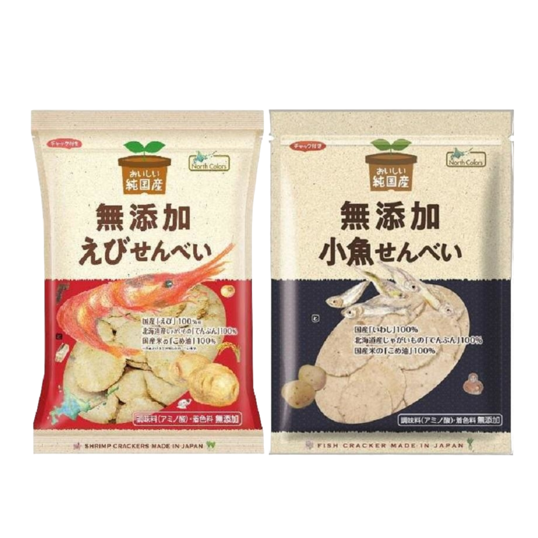 North Colors 日本產 無添加 仙貝（蝦子 / 小魚）65g