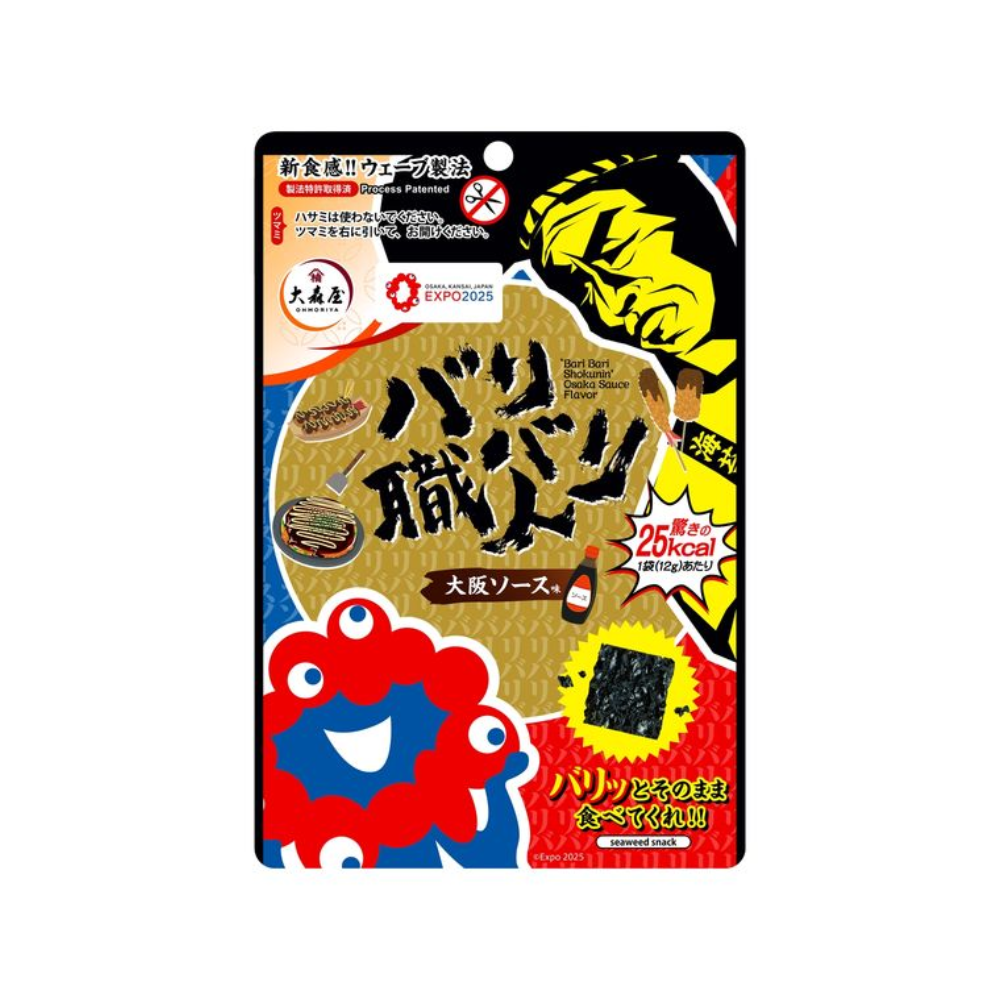 Ohmoriya 大森屋 酥脆職人 海苔片 大阪燒醬口味 12g