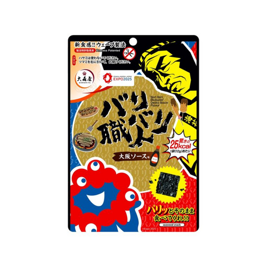 Ohmoriya 大森屋 酥脆職人 海苔片 大阪燒醬口味 12g