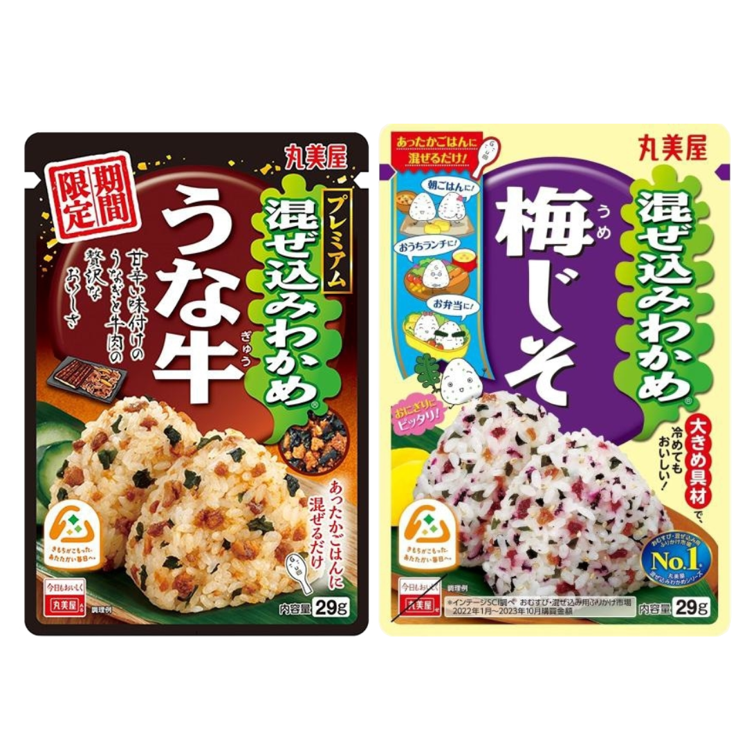Marumiya 丸美屋 綜合海帶飯調味粉 (鰻魚牛肉風味/梅子紫蘇風味) 29g