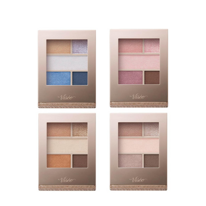 VISEE 雙效眼影盤 (BL-6 / BR-1 / BR-2 / PK-5) 4.8g