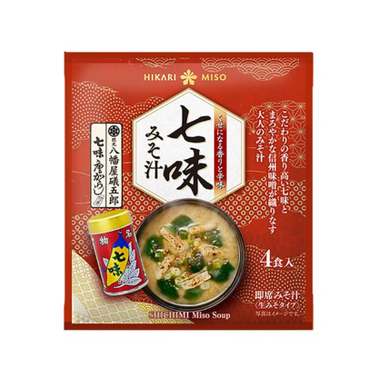 HIKARI MISO 喜康瑞 七味粉即時味噌湯 八幡屋磯五郎 1袋（4人份入）