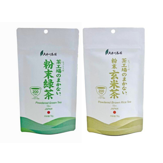 ooigawachaen 大井川茶園 粉末茶（玄米茶/綠茶）70g