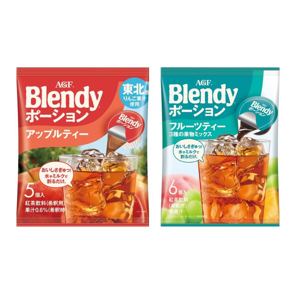 Ajinomoto 味之素 AGF Blendy 蘋果茶 1盒(5入) / 綜合水果茶 1盒(6入)