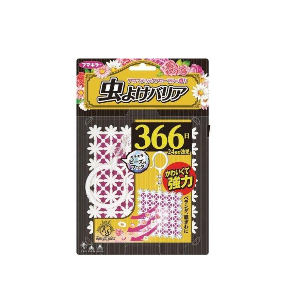 Fumakilla Kawaii Select 驅蟲屏障 366 天 粉紅色 1 個