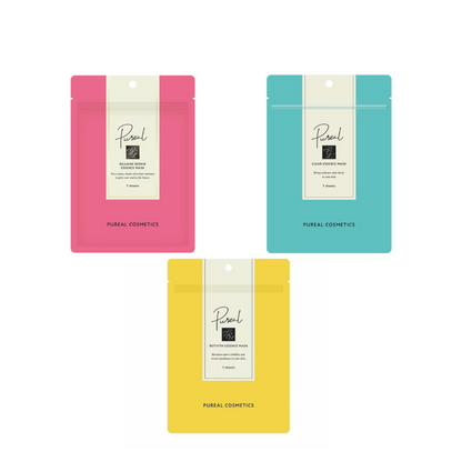 Pureal Essence 面膜（維A維C款 / 修護再生款 / 透亮款）1包 7 片入