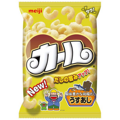 Meiji 明治 Curl 零食 餅乾（淡鹽味 68g/ 起司味 64g）
