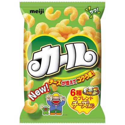 Meiji 明治 Curl 零食 餅乾（淡鹽味 68g/ 起司味 64g）