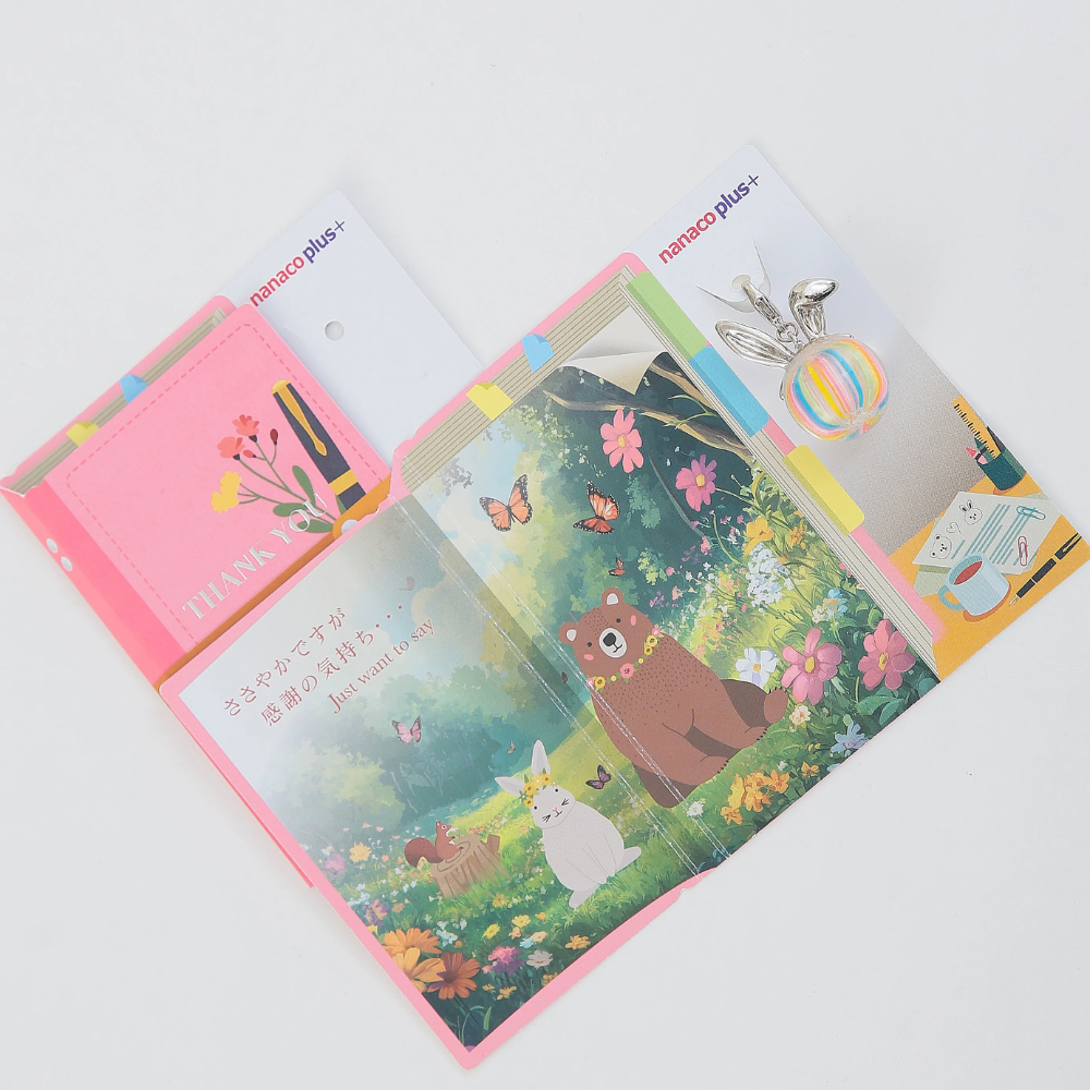 nanaco plus+ 兔耳 手鞠糖 糖果 吊飾 附感謝卡