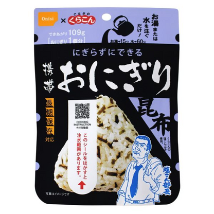 尾西食品 防災食品 攜帶飯糰 乾燥ㄇㄧ 保存期限5年（昆布/五目/鮭魚）1份