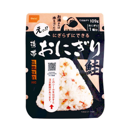 尾西食品 防災食品 攜帶飯糰 乾燥ㄇㄧ 保存期限5年（昆布/五目/鮭魚）1份