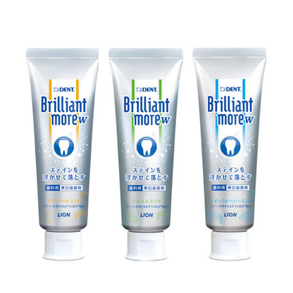 LION 獅王 Brilliant More W 牙膏（杏子薄荷/柑橘薄荷/天然薄荷）90g