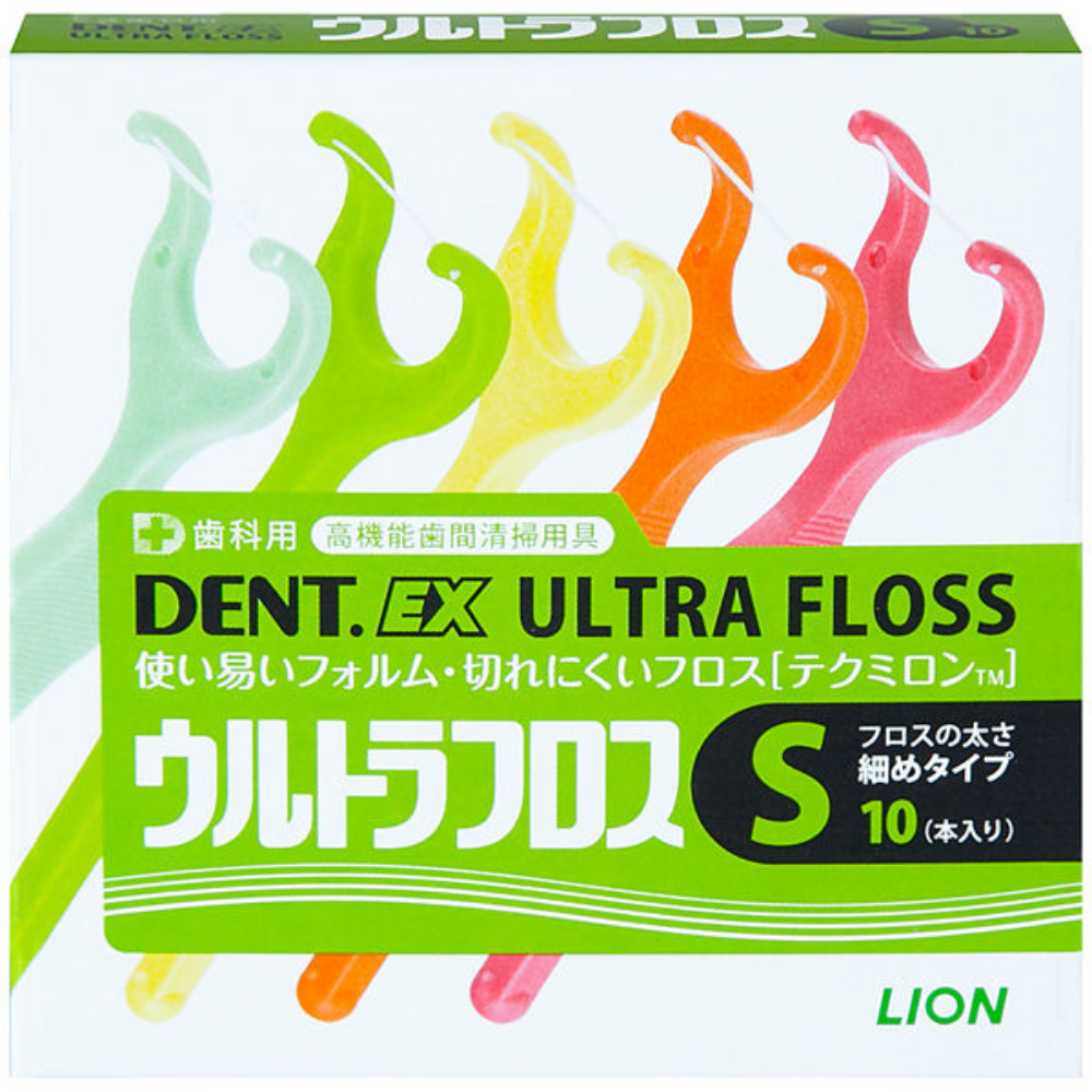 LION 獅王 DENT.EX Y型牙線 (M 普通型 / S 細型) 1盒 (10支牙線)