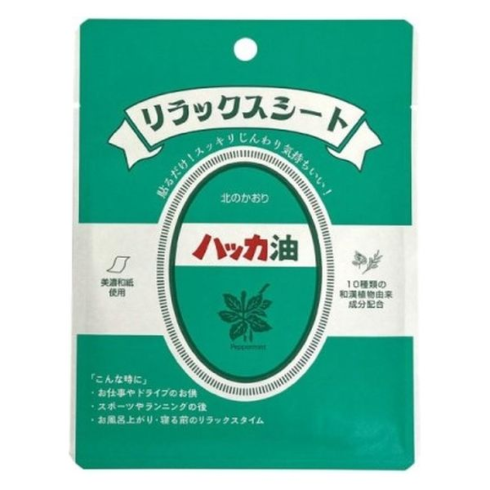TOKIWA 薄荷 舒緩貼布 和紙 放鬆 1包 (6 枚入)