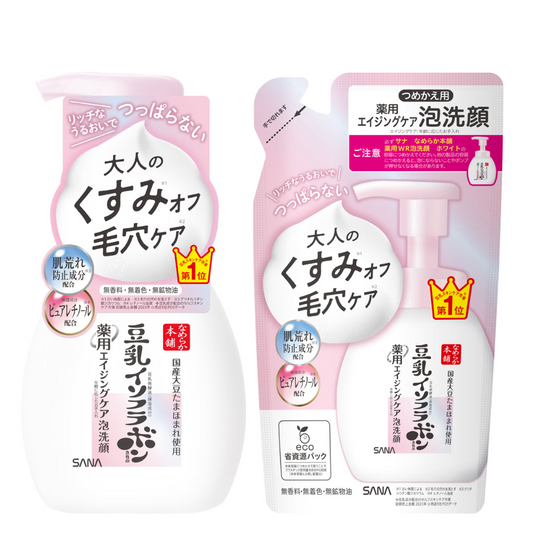 SANA 豆乳本舖 WR 泡沫洗面乳（200ml / 180ml 補充裝）