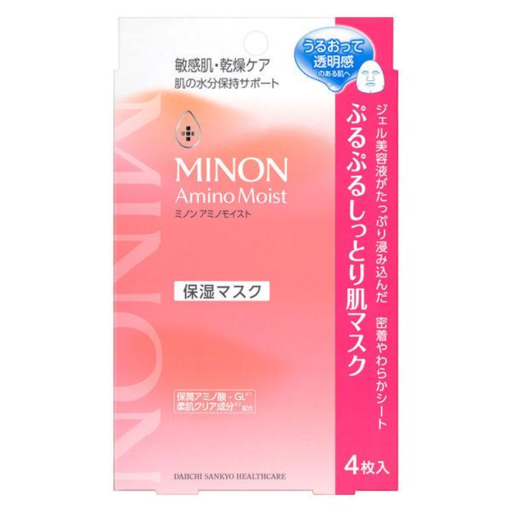 MINON 蜜濃 氨基酸保濕面膜 1盒 (22ml x 4 片入)