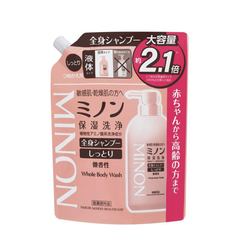 MINON 蜜濃 沐浴乳 保濕型 大容量補充裝 800ml