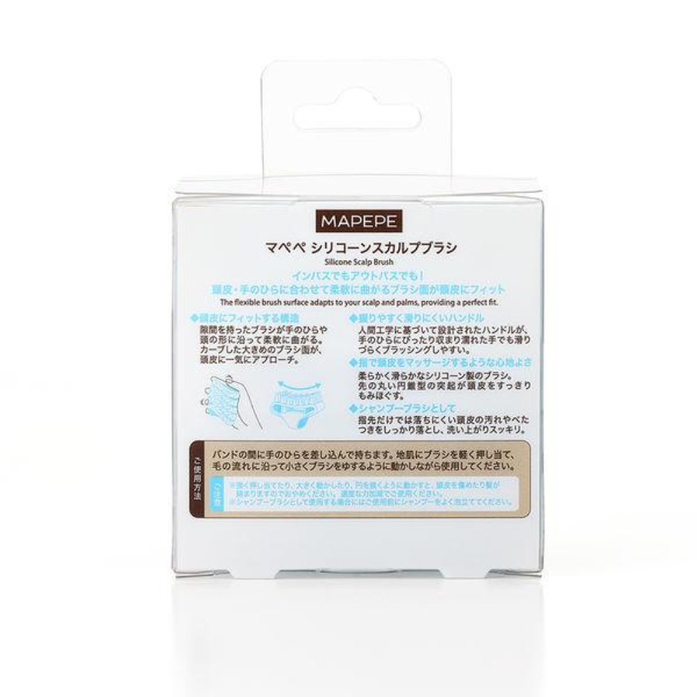 MAPEPE 矽膠頭皮刷 頭皮按摩梳（1 個）