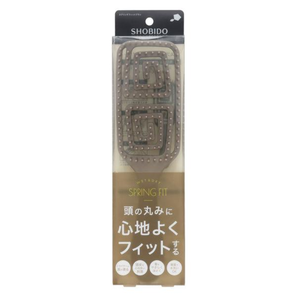 SHOBIDO 粧美堂 頭皮保養 梳子 棕色 1 支 (SPV43315 / SPV71501)