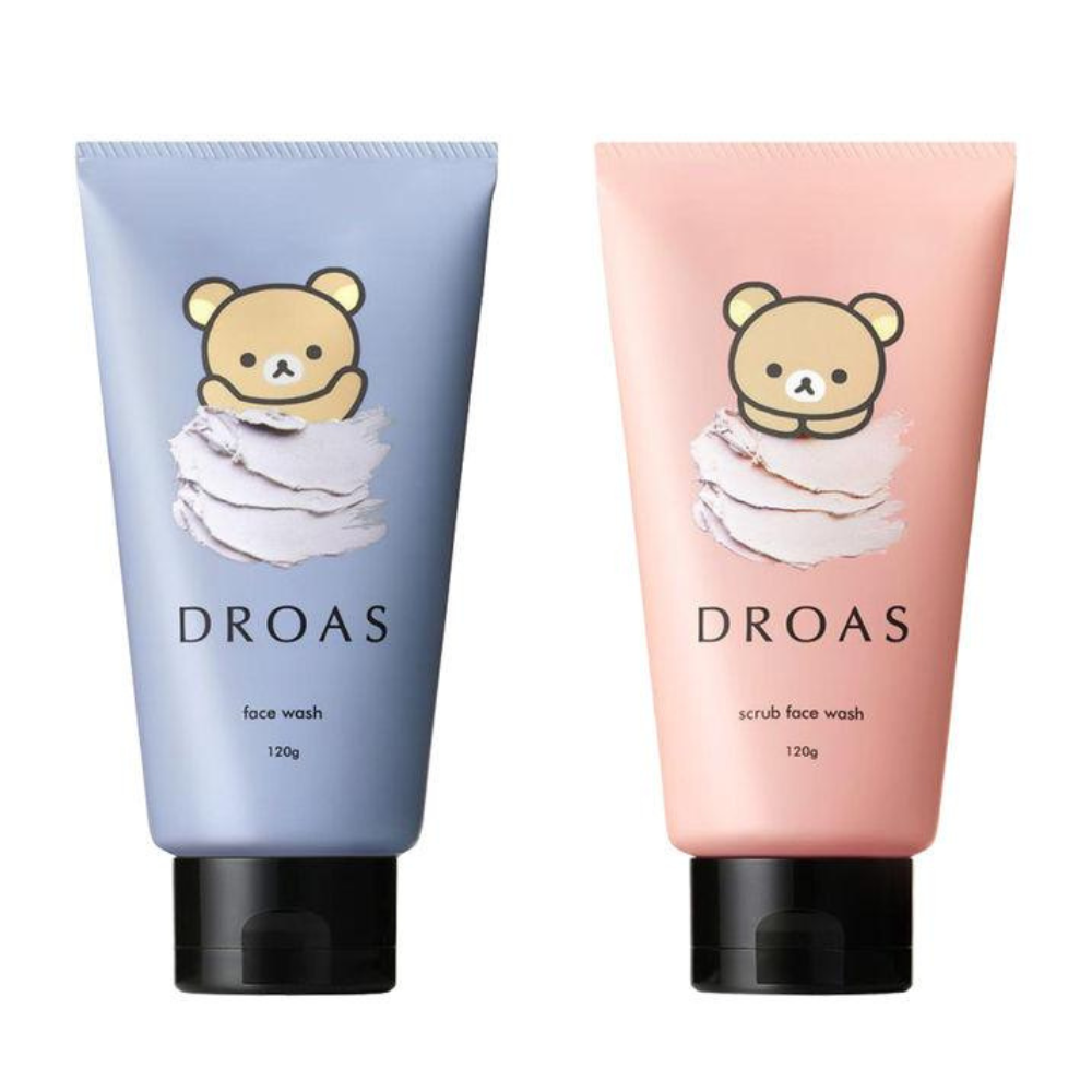 I-ne DROAS（黏土潔淨洗面乳/黏土溫和磨砂洗面乳）拉拉熊聯名限定設計 洗面乳 120g