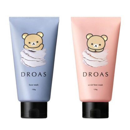 I-ne DROAS（黏土潔淨洗面乳/黏土溫和磨砂洗面乳）拉拉熊聯名限定設計 洗面乳 120g