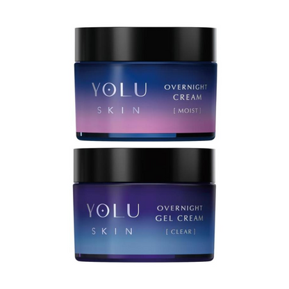 I-ne YOLU 夜間護膚霜 夜霜 晚霜（保濕乳霜 / 清爽凝膠）45g