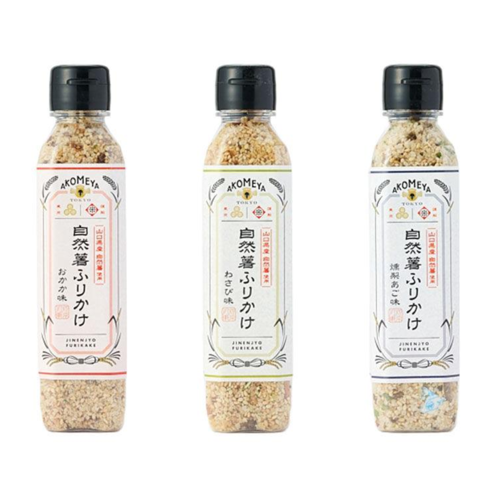 AKOMEYA TOKYO 自然薯 拌飯料 香鬆（柴魚風味、山葵風味、煙燻飛魚風味）100g