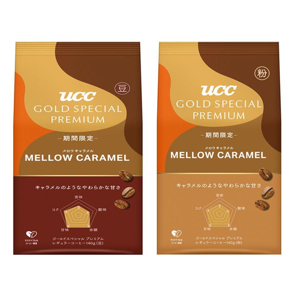UCC 上島咖啡店 GOLD SPECIAL PREMIUM 焦糖香氣（咖啡豆/咖啡粉） 1袋（140克）