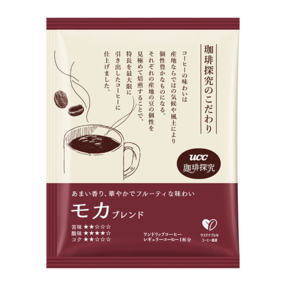 UCC 上島咖啡店 咖啡探索 濾掛咖啡 (哥倫比亞特調/摩卡特調)  1 袋 ( 12 杯入)