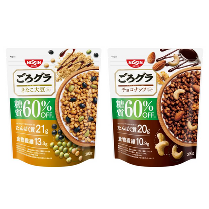 Nissin Cisco 日清 粽合穀物麥片  醣值減少 60%（黃豆粉 300 克/巧克力堅果 300 克）