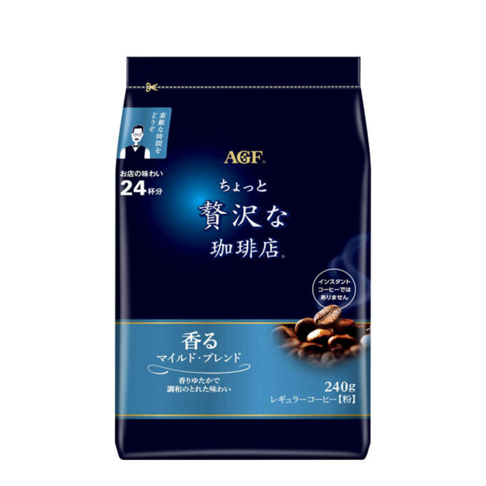 AGF 微奢華咖啡店 溫和特調 咖啡粉 1 袋 (240 克)