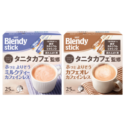 AGF 微奢華咖啡店 Blendy Tanita Cafe (咖啡歐蕾/奶茶)無咖啡因 1 盒（25 杯入）