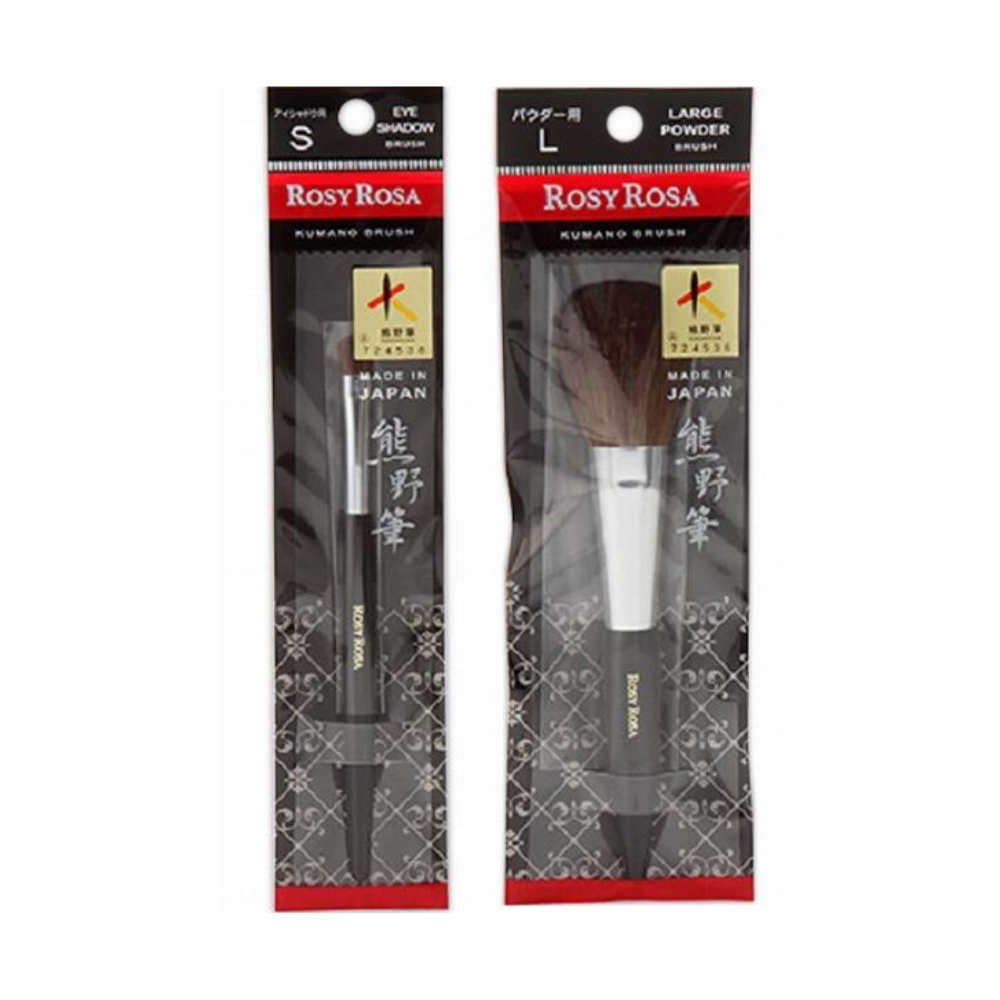ROSY ROSA 熊野刷 化妝刷 粉底刷（眼影S/蜜粉L）1支