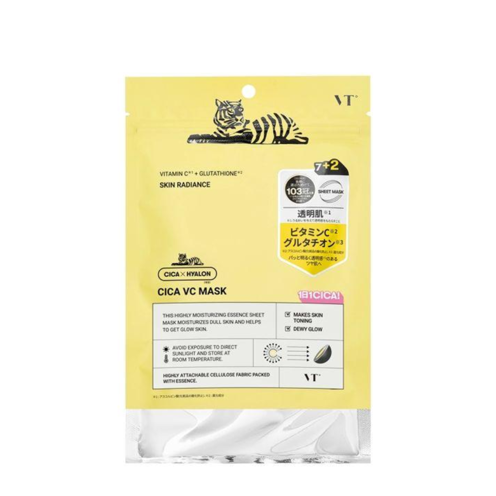 VTCosmetics CICA 積雪草 VC 面膜 1包(9 片入)
