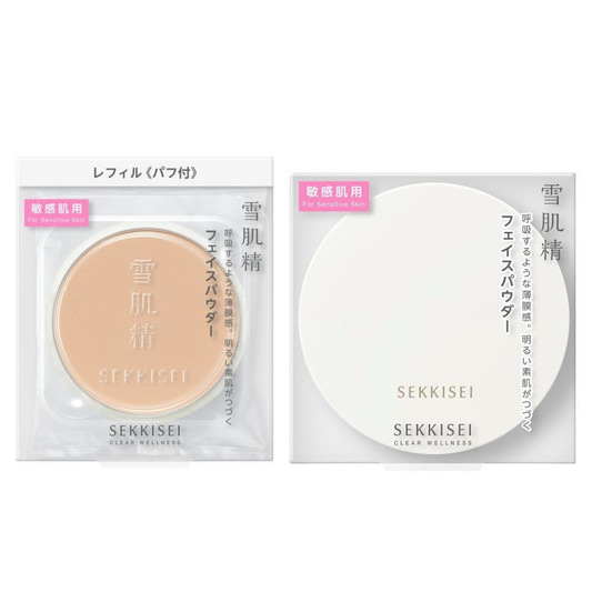 SEKKISEI 雪肌精 瑩透煥肌純淨輕透蜜粉餅  (10g / 10g 補充裝)