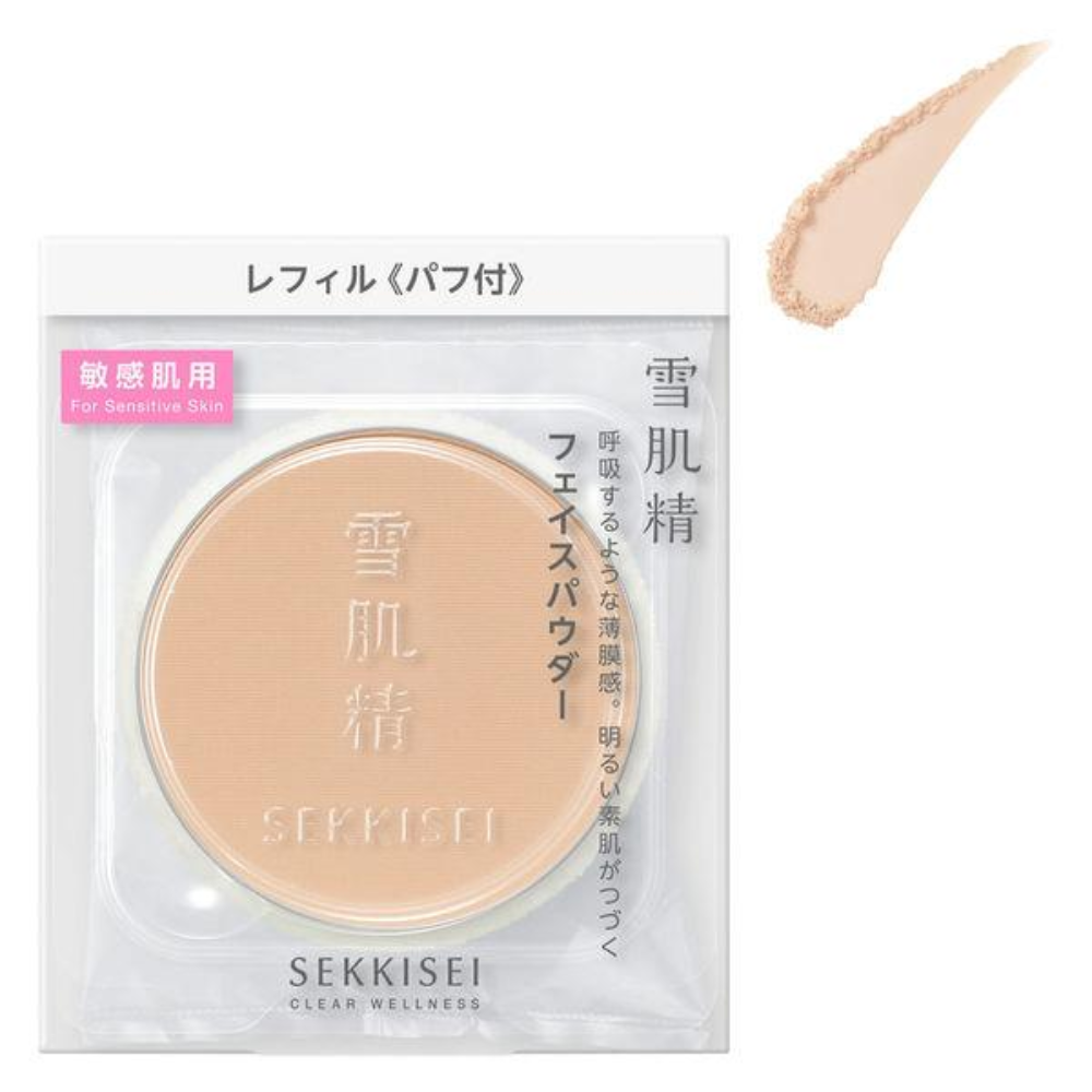 SEKKISEI 雪肌精 瑩透煥肌純淨輕透蜜粉餅  (10g / 10g 補充裝)