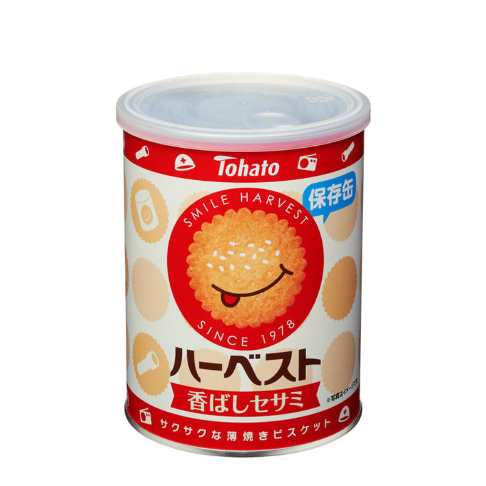 【防災食品】Tohato 東鳩 餅乾 保存食品 餅乾罐 88g（32片入）