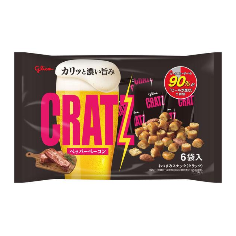 Glico 固力果 Craze 胡椒培根口味 餅乾 1包（6袋入）