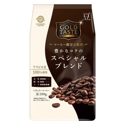 MITSUMOTO COFFEE 三本咖啡 GOLD TASTE（摩卡特調 / 醇厚特調）咖啡豆 200g
