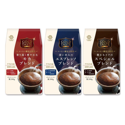 MITSUMOTO COFFEE三本咖啡 GOLD TASTE 咖啡粉（摩卡特調/濃縮特調/特選特調）200g