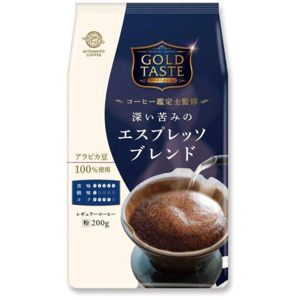 MITSUMOTO COFFEE三本咖啡 GOLD TASTE 咖啡粉（摩卡特調/濃縮特調/特選特調）200g