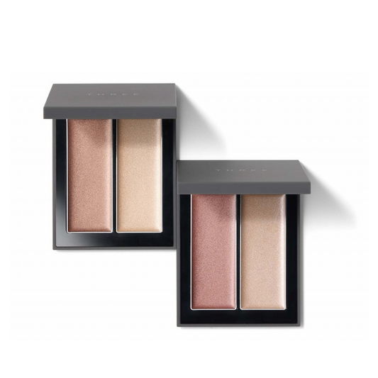 THREE 閃亮雙色打亮修容盤 R 5.2克 (01/02)