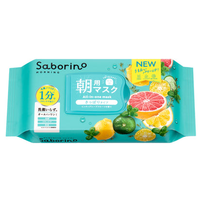 SABORINO 晨間面膜 1包（植物 N 30片入/清爽水果 N 32片入）