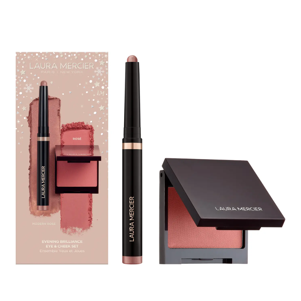 LAURA MERCIER 蘿拉蜜思 晚間光彩 腮紅 眼影筆 套組（2024 冬季限量版）
