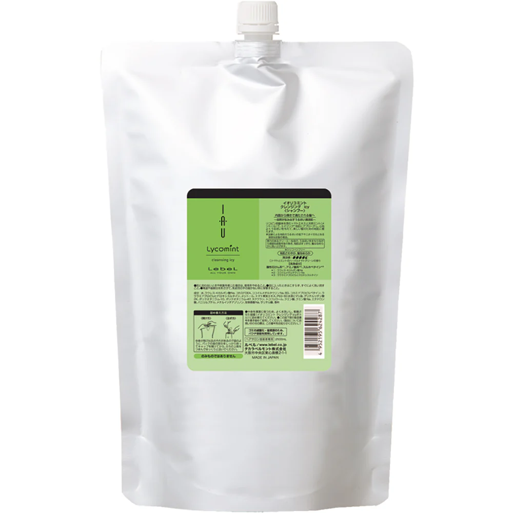 LebeL IAU Lycomint 頭皮清潔 洗髮精 補充裝 2500ml