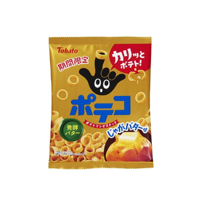 Tohato 東鳩 零食  Poteco 脆圈圈 馬鈴薯香酥圈 奶油風味 53g