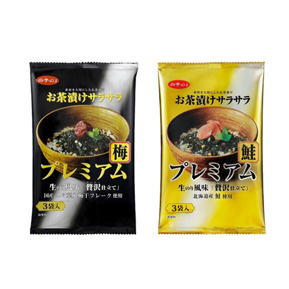 SHIRAKO 白子海苔 食品 茶泡飯 海苔茶泡飯 （梅子/鮭魚）